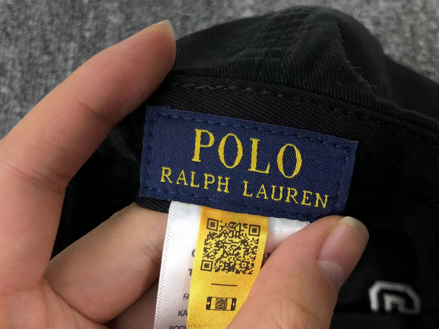 POLO RALPH LAUREN DENIM CAP BLACK RED