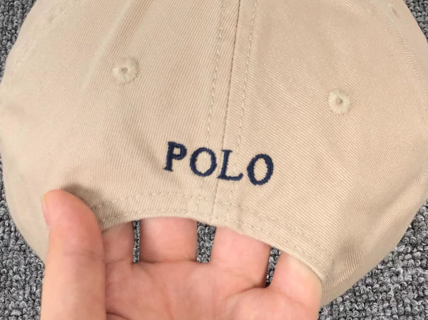 POLO RALPH LAUREN DENIM CAP BEIGE