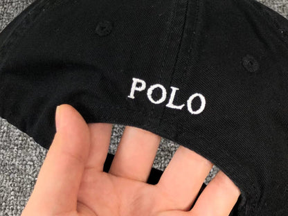 POLO RALPH LAUREN DENIM CAP BLACK WHITE