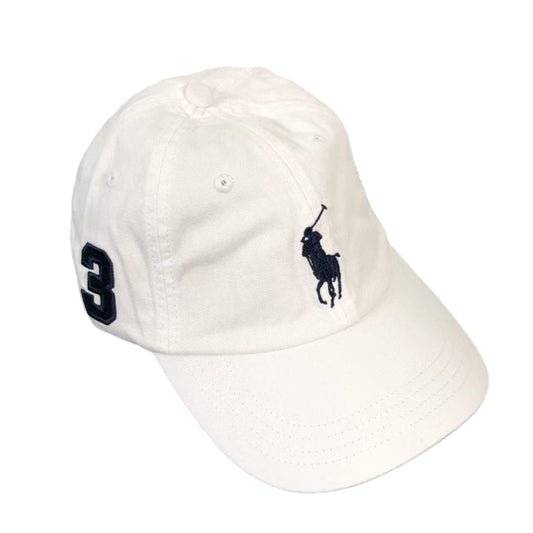 POLO RALPH LAUREN DENIM CAP WHITE