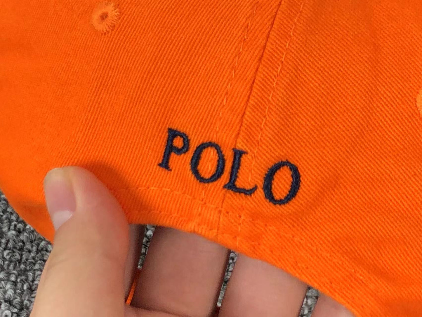 POLO RALPH LAUREN DENIM CAP ORANGE