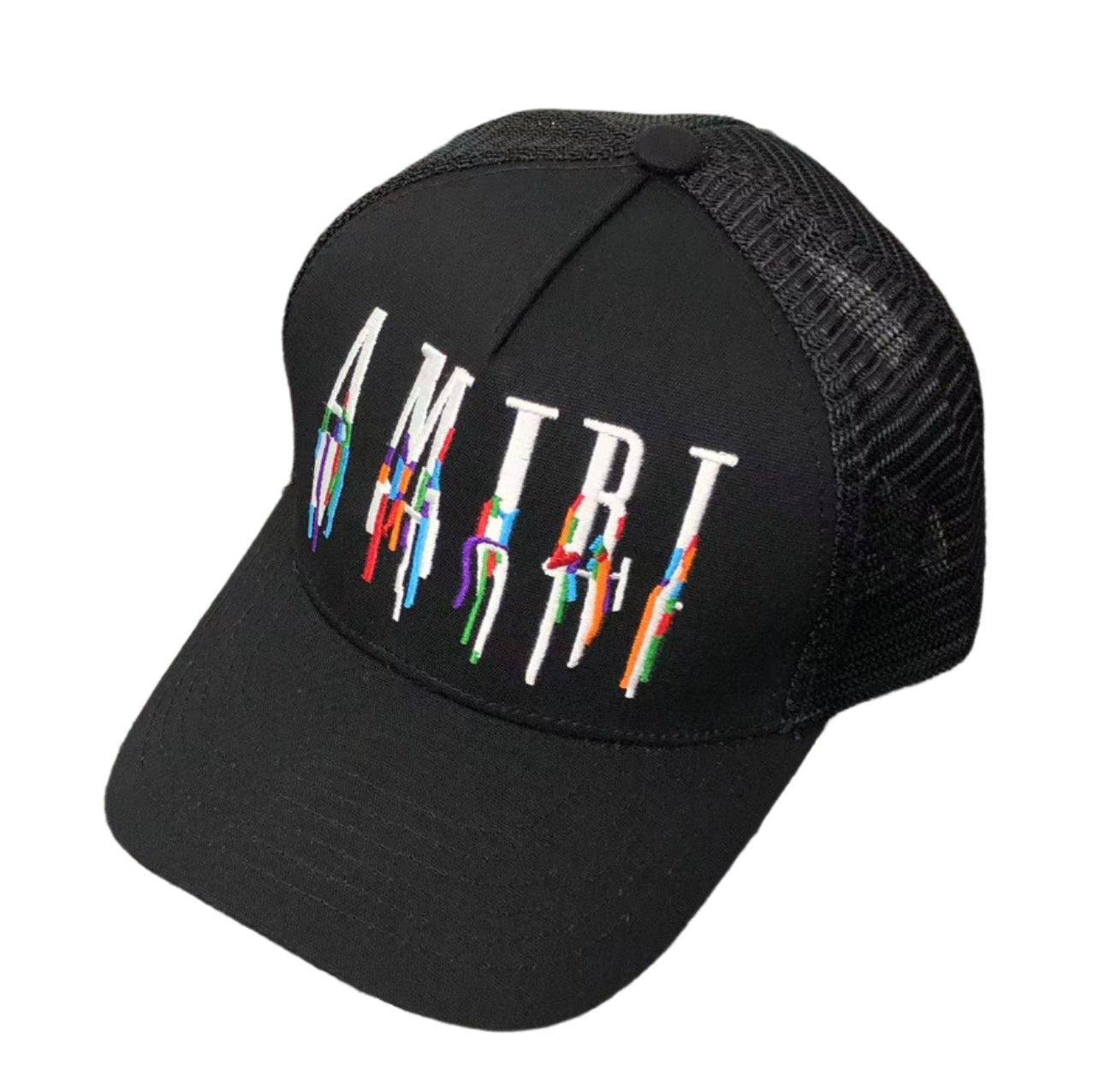 AMIRI DRIP LOGO TRUCKER HAT BLACK - Sin Sity Reps