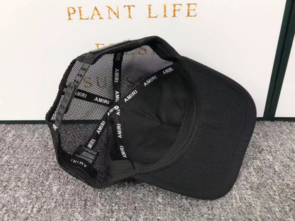 AMIRI DRIP LOGO TRUCKER HAT BLACK - Sin Sity Reps