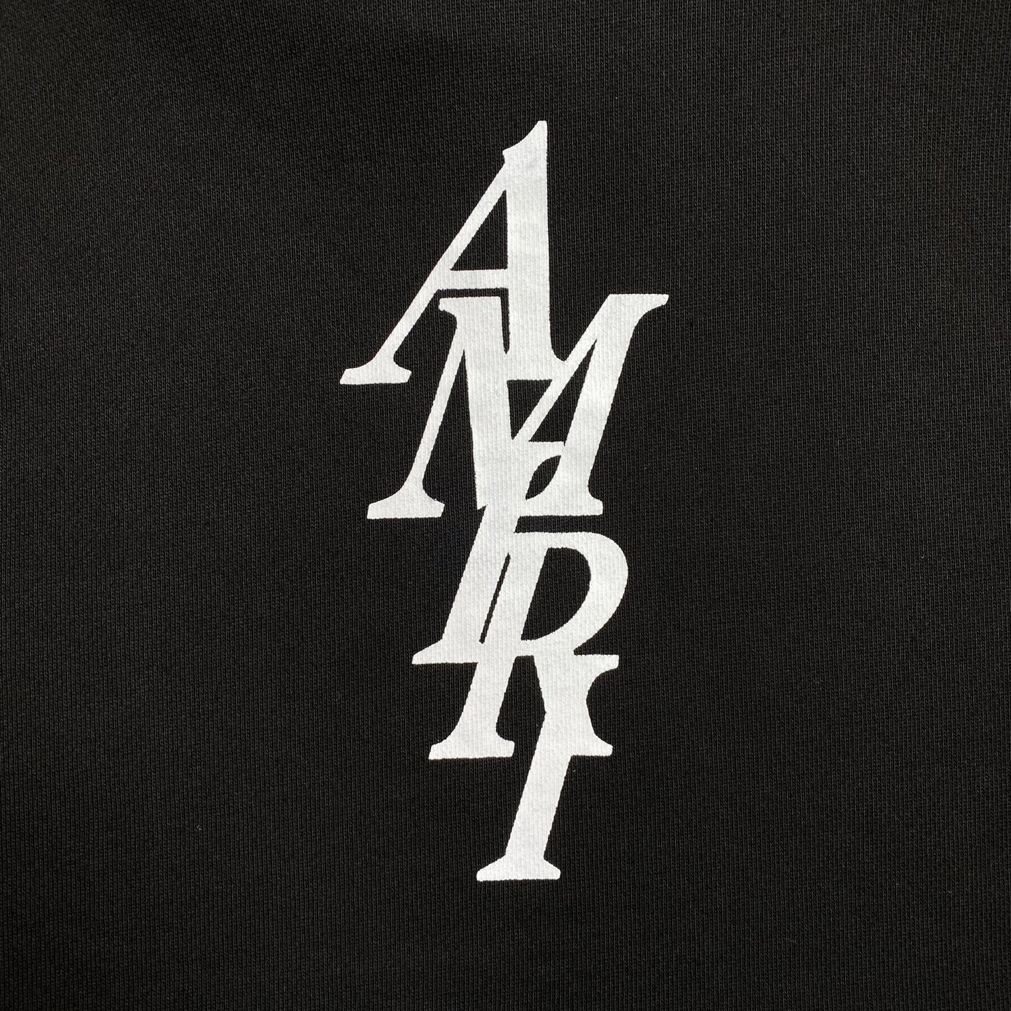 AMIRI LETTER LOGO HOODIE BLACK - Sin Sity Reps