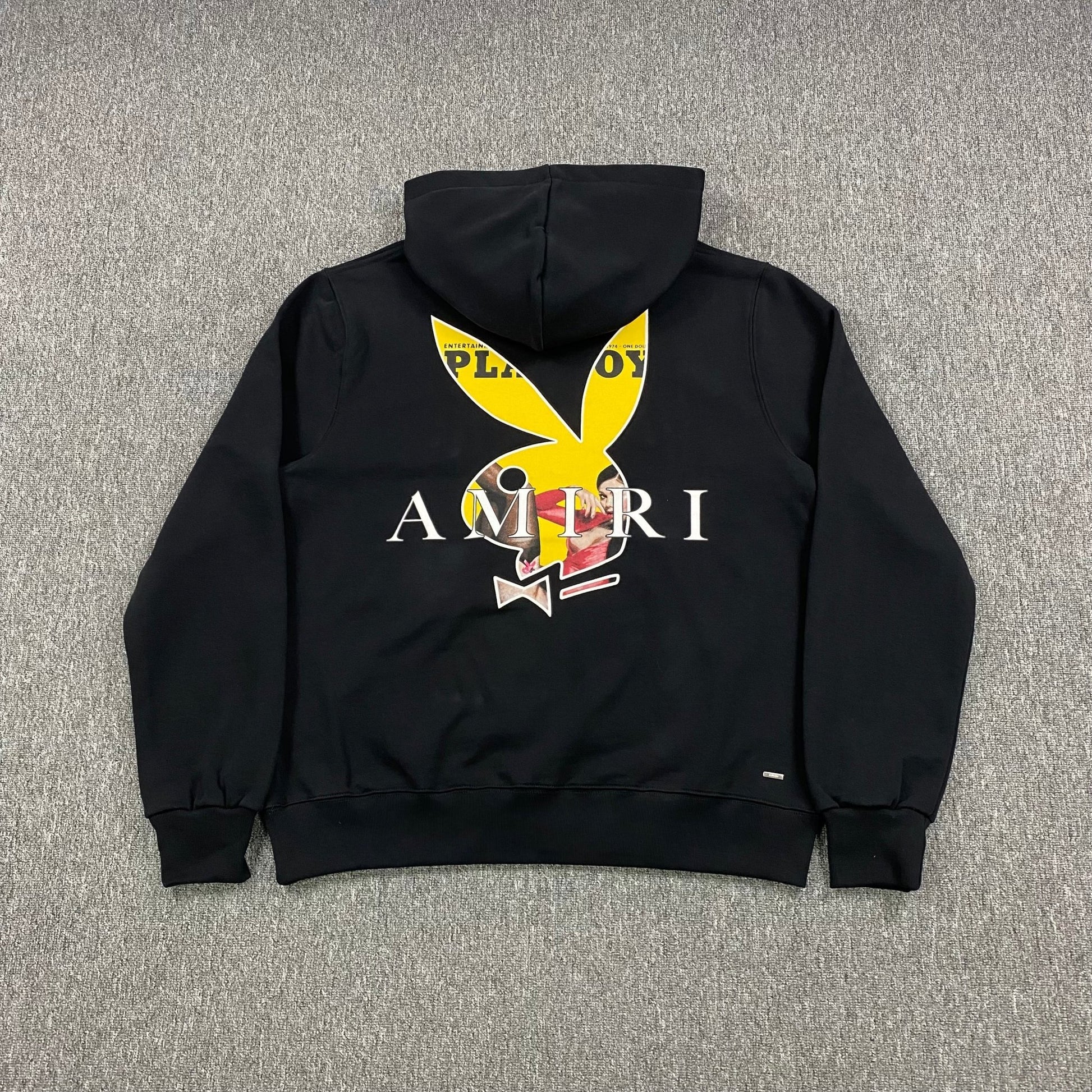 AMIRI PLAYBOY LOGO HOODIE BLACK YELLOW - Sin Sity Reps