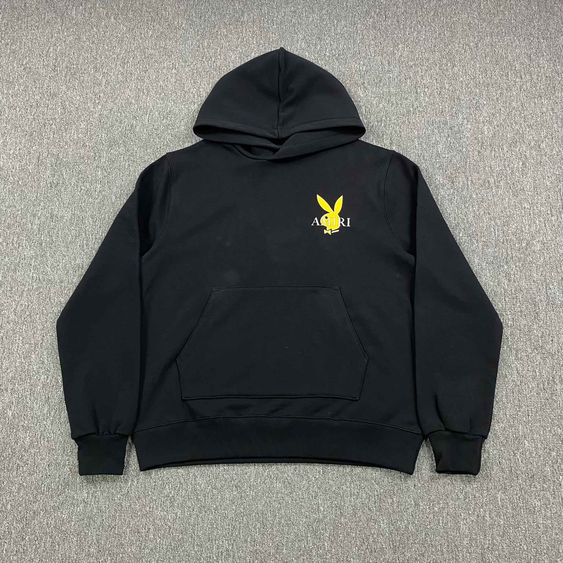 AMIRI PLAYBOY LOGO HOODIE BLACK YELLOW - Sin Sity Reps