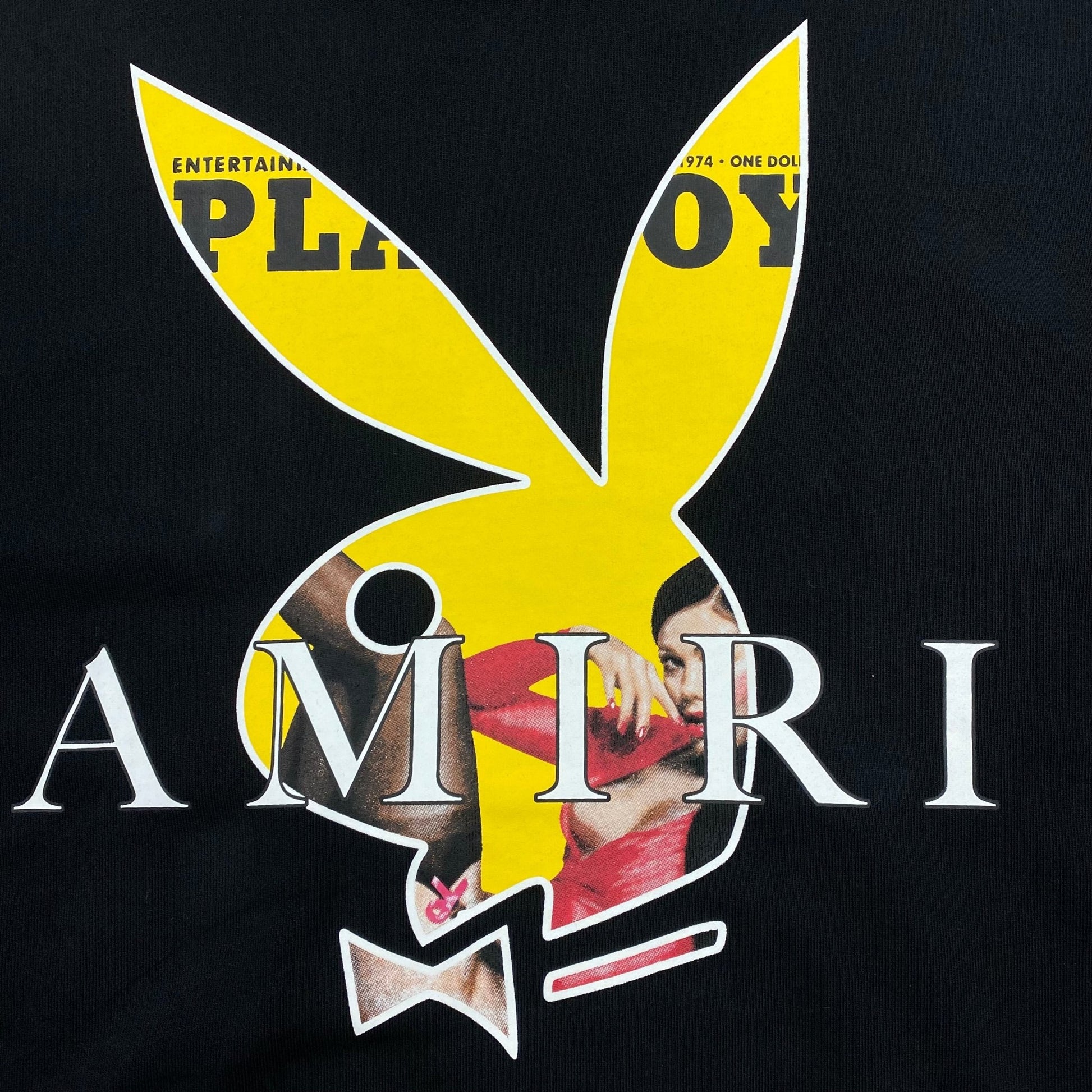 AMIRI PLAYBOY LOGO HOODIE BLACK YELLOW - Sin Sity Reps