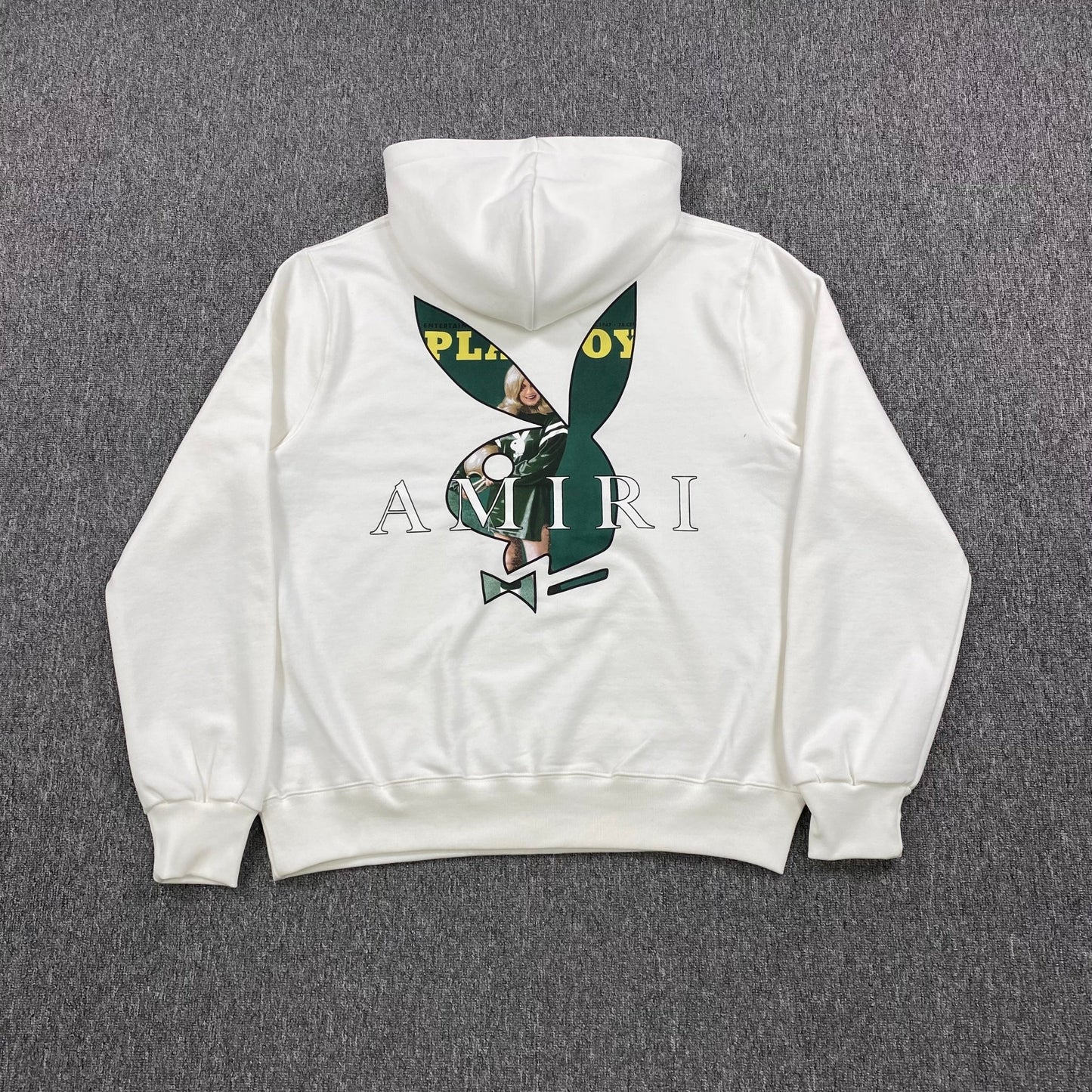 AMIRI PLAYBOY LOGO HOODIE WHITE GREEN - Sin Sity Reps