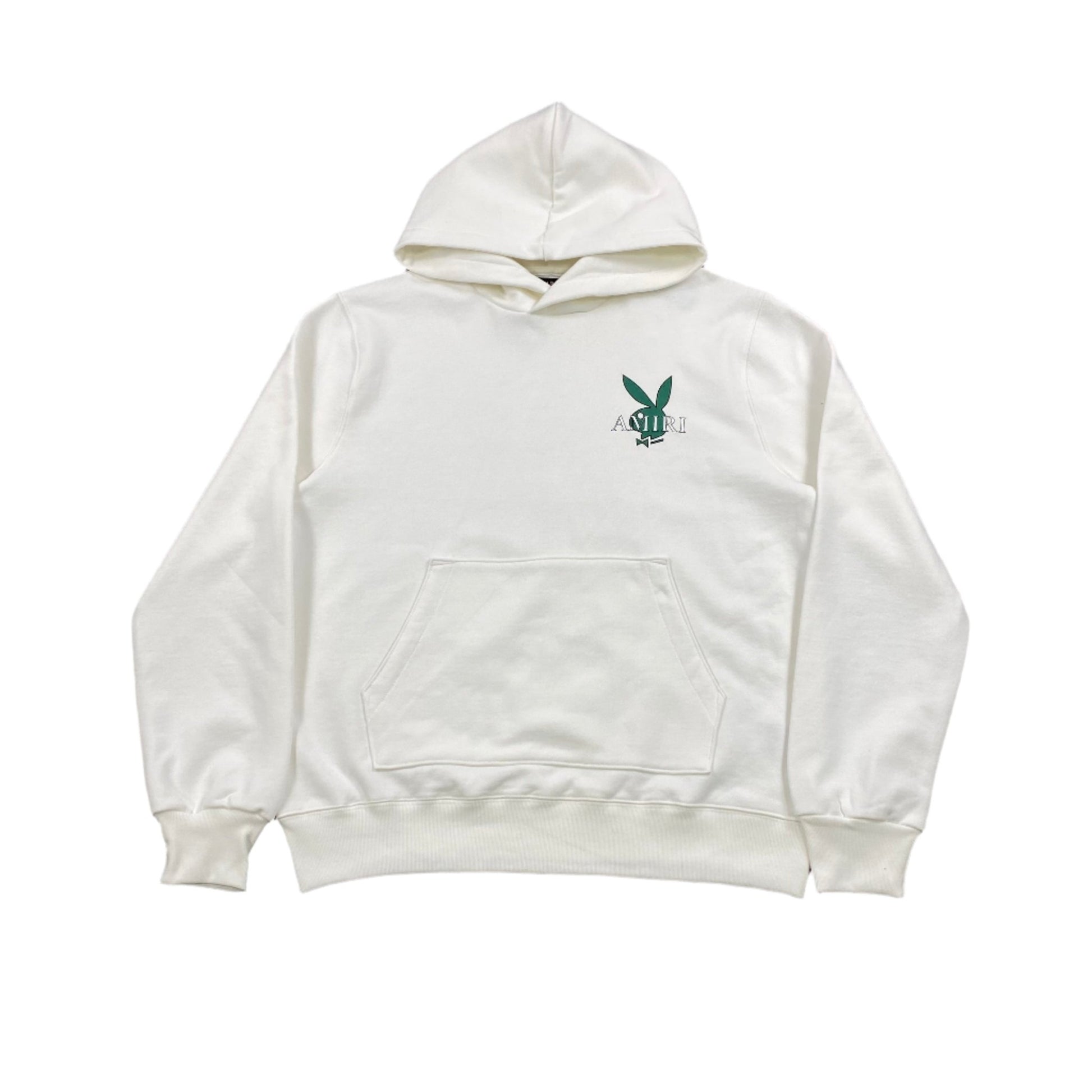 AMIRI PLAYBOY LOGO HOODIE WHITE GREEN - Sin Sity Reps