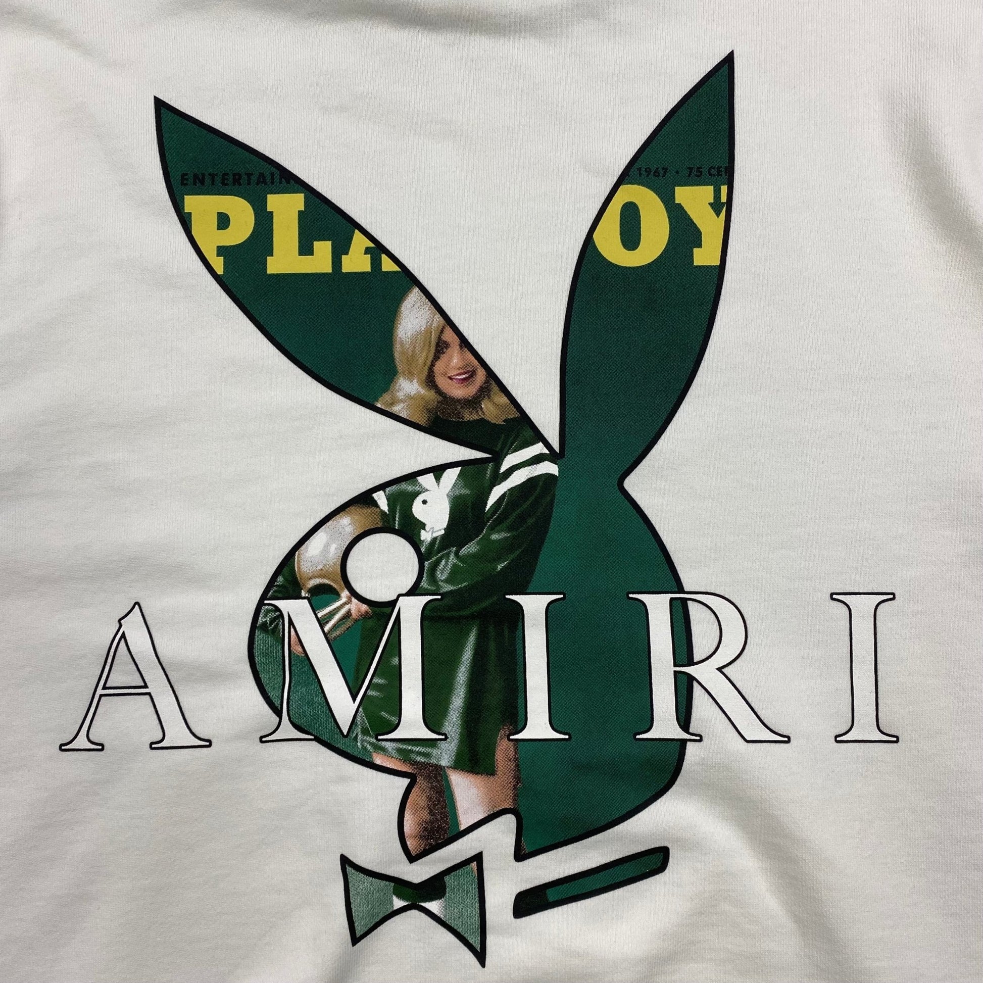 AMIRI PLAYBOY LOGO HOODIE WHITE GREEN - Sin Sity Reps