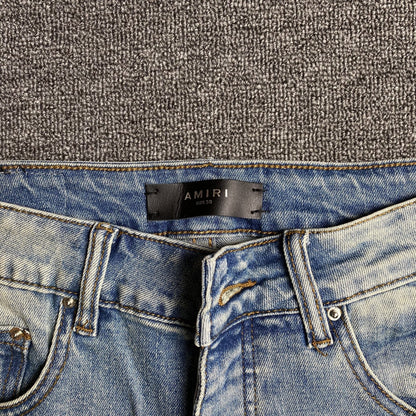 AMIRI VARSITY LOGO JEANS - Sin Sity Reps