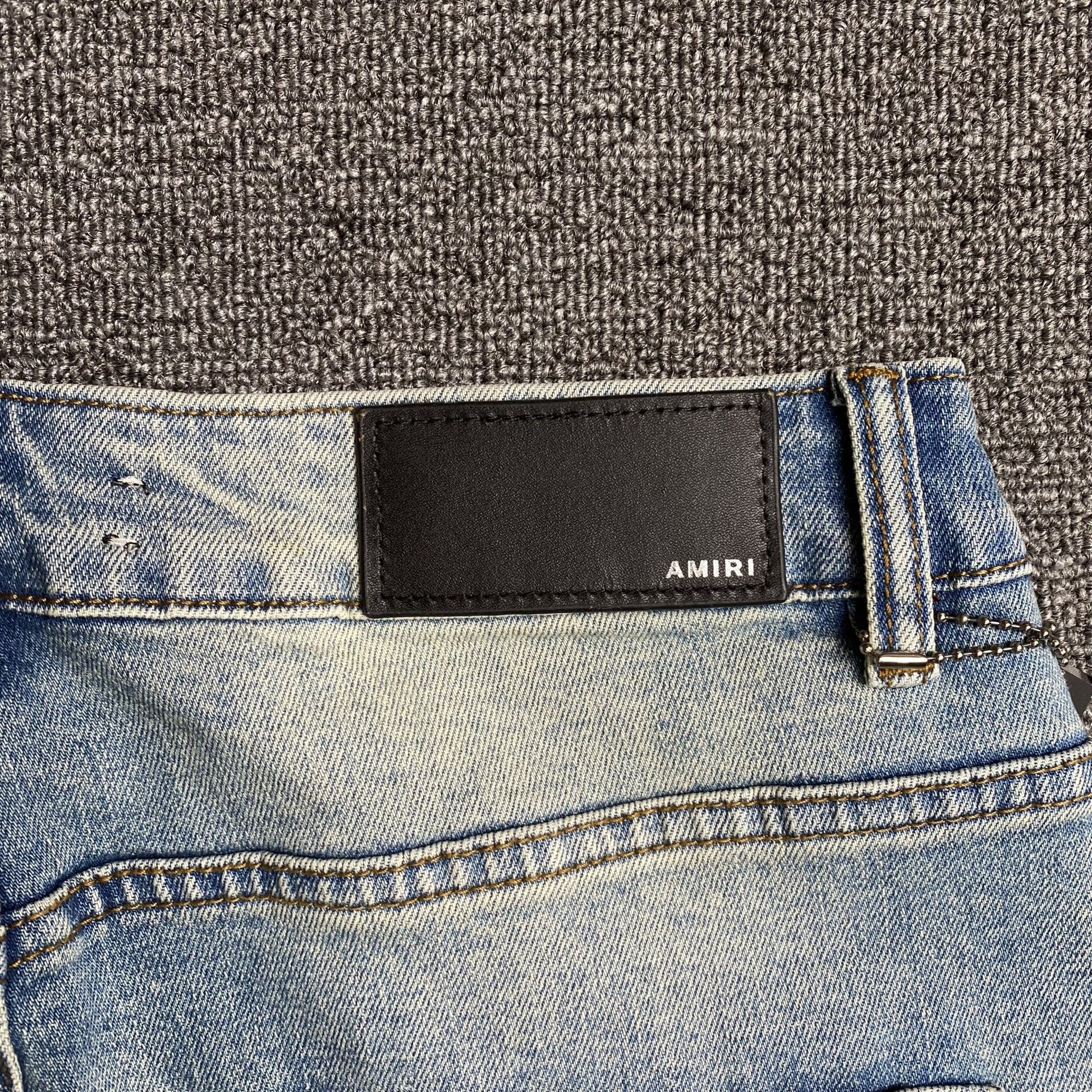 AMIRI VARSITY LOGO JEANS - Sin Sity Reps