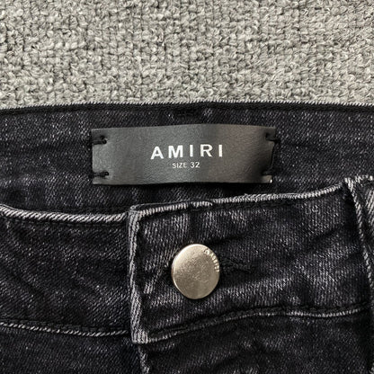 AMIRI VARSITY LOGO REPAIR JEANS - Sin Sity Reps