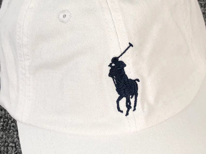 POLO RALPH LAUREN DENIM CAP WHITE