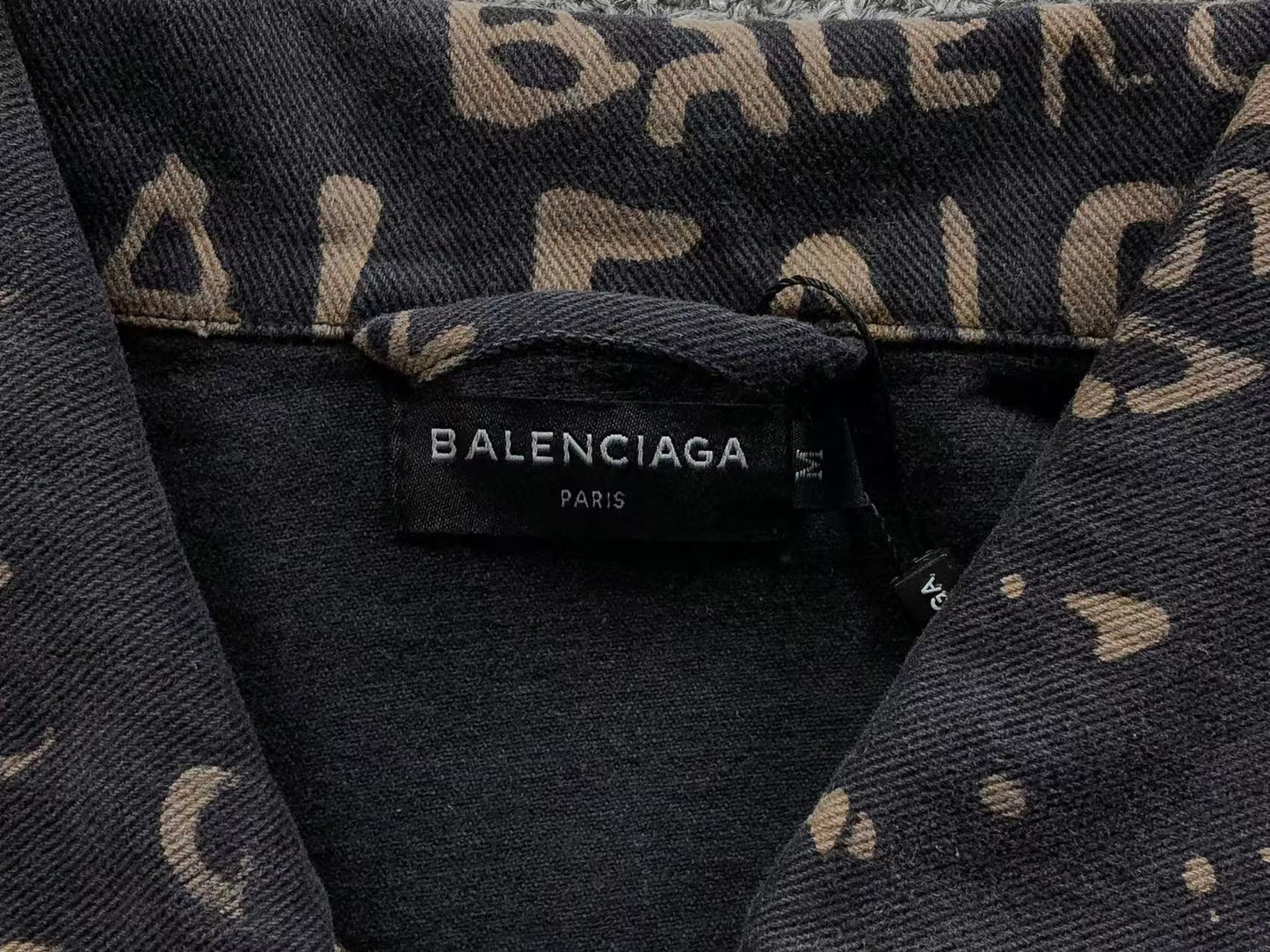 BALENCIAGA FULL PRINT JACKET BLACK - Sin Sity Reps