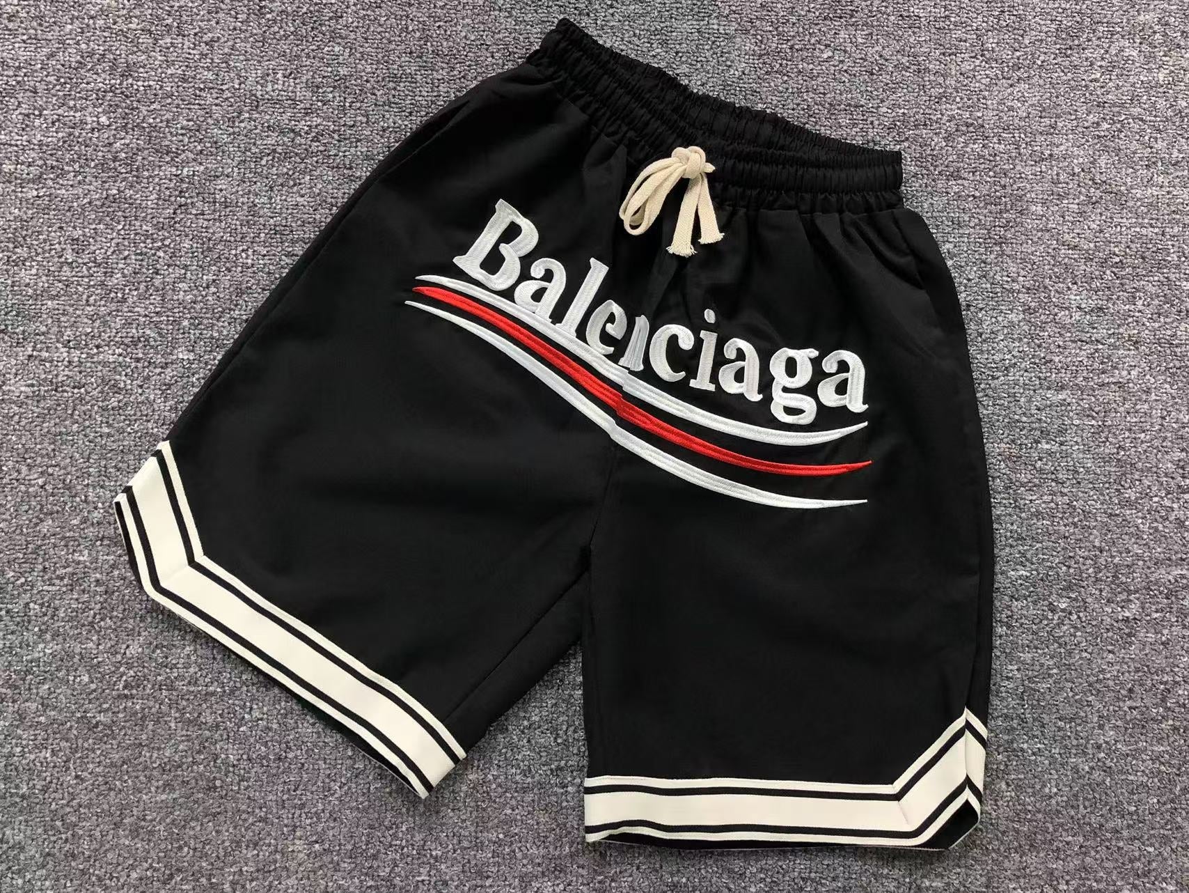 BALENCIAGA LOGO SHORTS BLACK - Sin Sity Reps