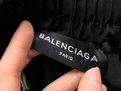 BALENCIAGA LOGO SHORTS BLACK - Sin Sity Reps