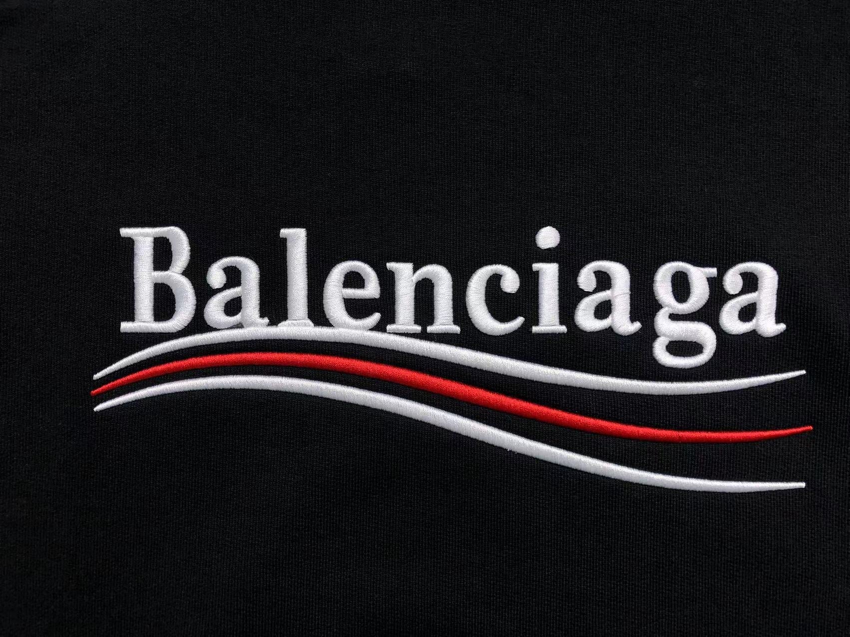 BALENCIAGA POLITICAL CAMPAIGN HOODIE BLACK - Sin Sity Reps