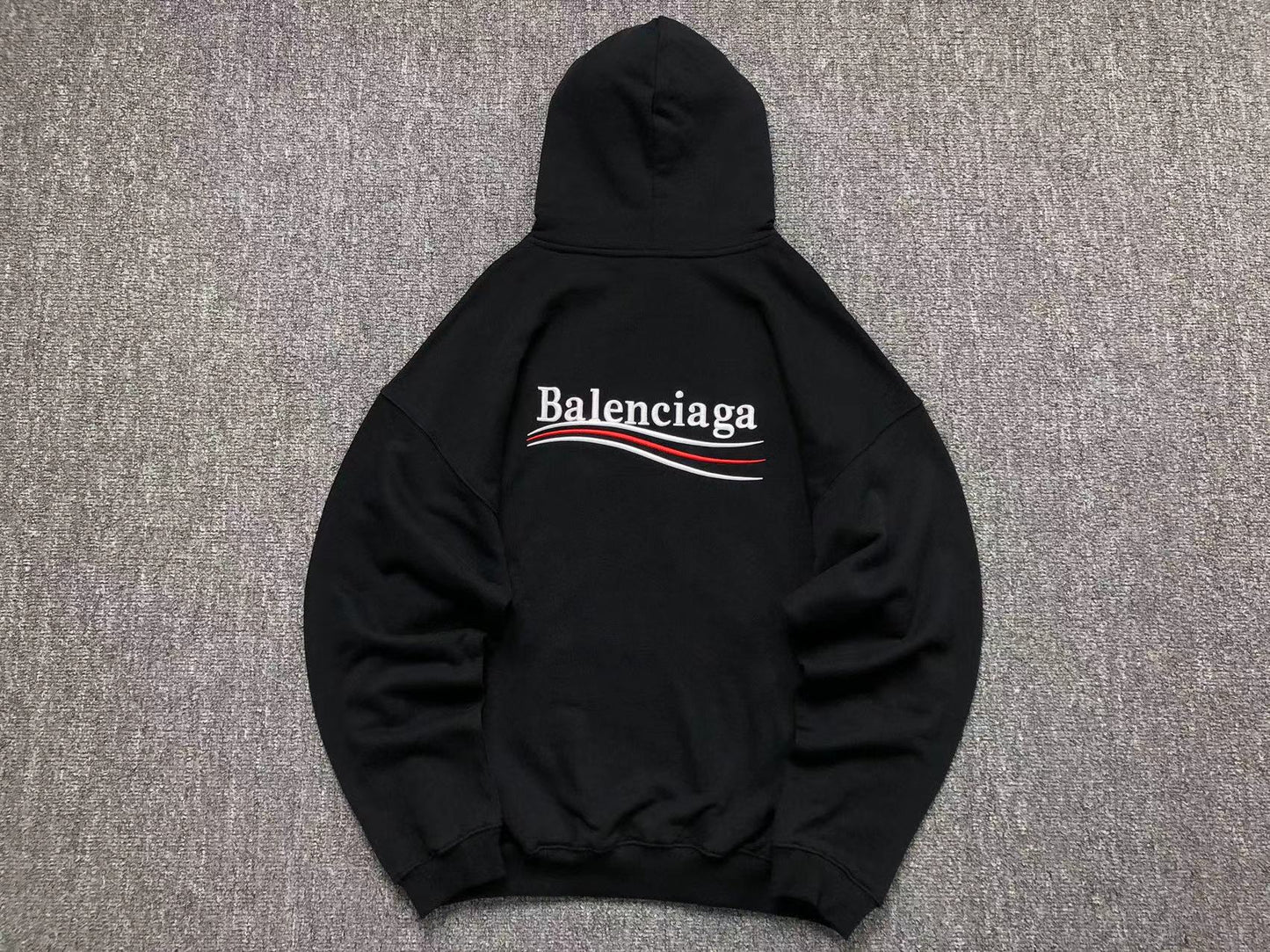 BALENCIAGA POLITICAL CAMPAIGN HOODIE BLACK - Sin Sity Reps