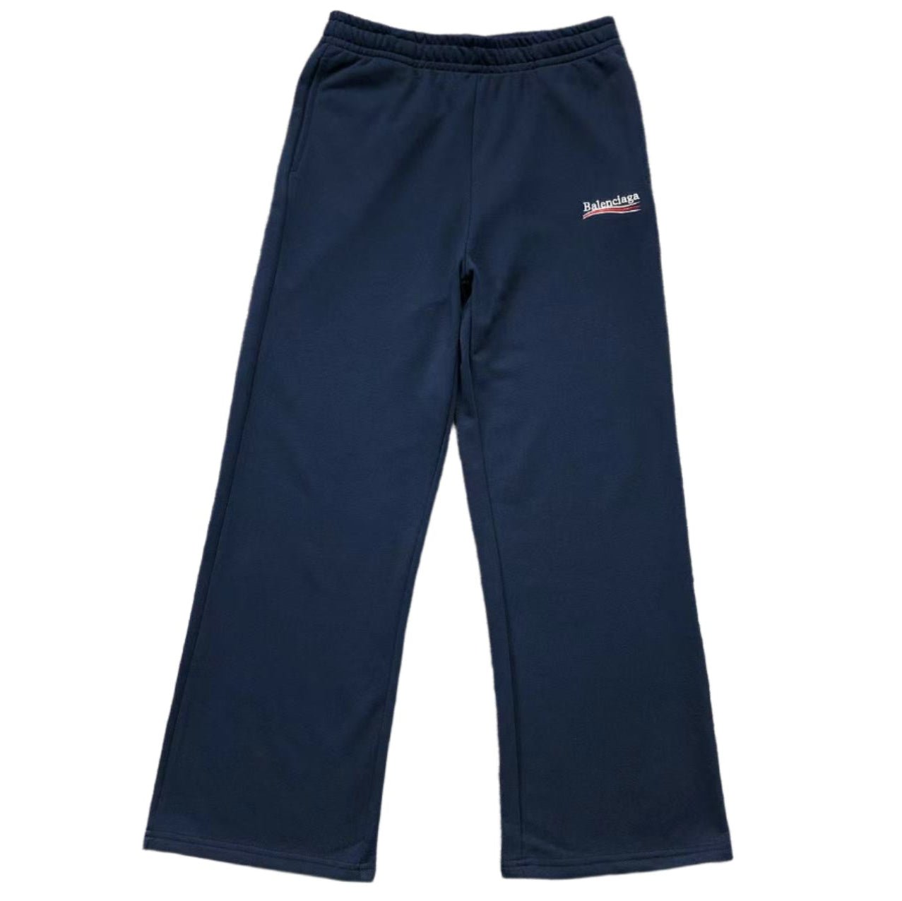 BALENCIAGA POLITICAL CAMPAIGN SWEATPANTS NAVY - Sin Sity Reps