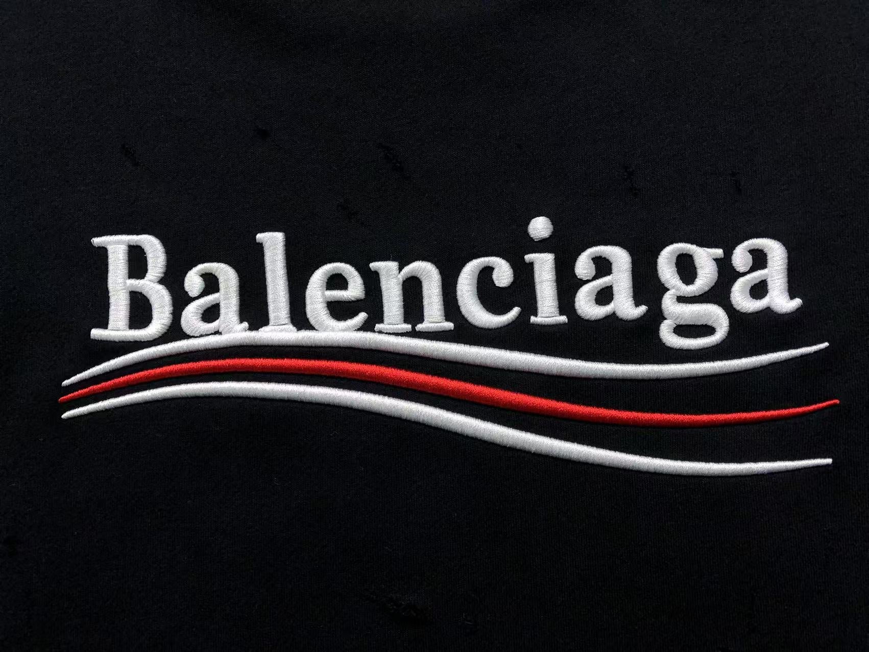 BALENCIAGA POLITICAL CAMPAIGN SWEATSHIRT BLACK - Sin Sity Reps