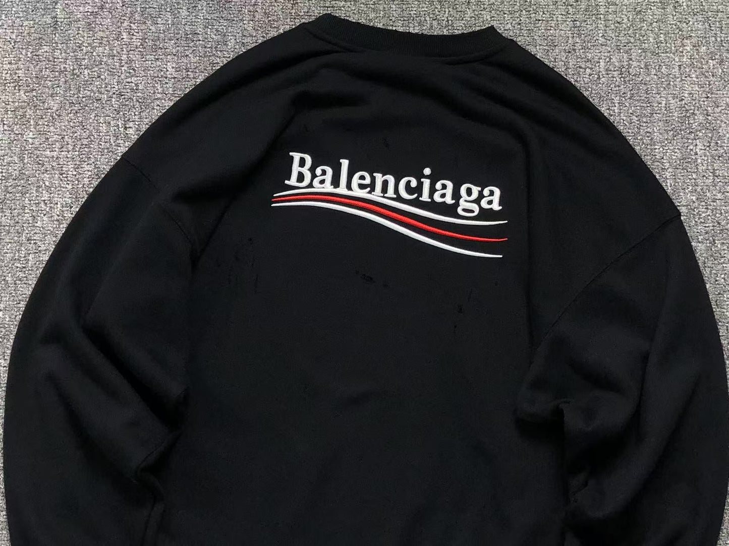 BALENCIAGA POLITICAL CAMPAIGN SWEATSHIRT BLACK - Sin Sity Reps