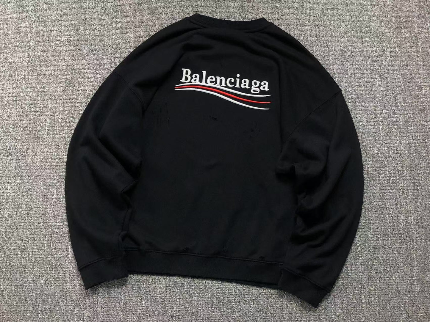 BALENCIAGA POLITICAL CAMPAIGN SWEATSHIRT BLACK - Sin Sity Reps