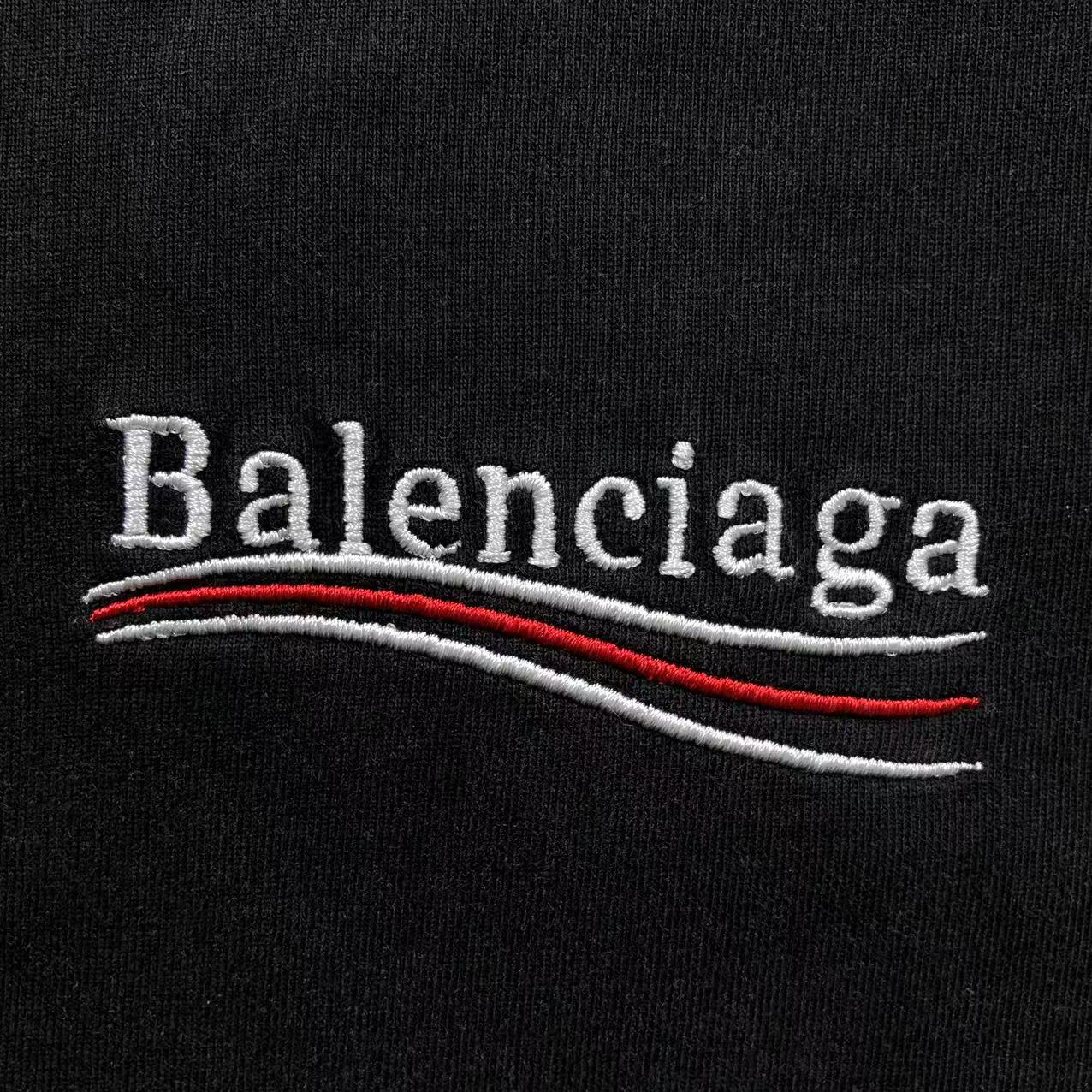 BALENCIAGA POLITICAL CAMPAIGN T - SHIRT BLACK - Sin Sity Reps