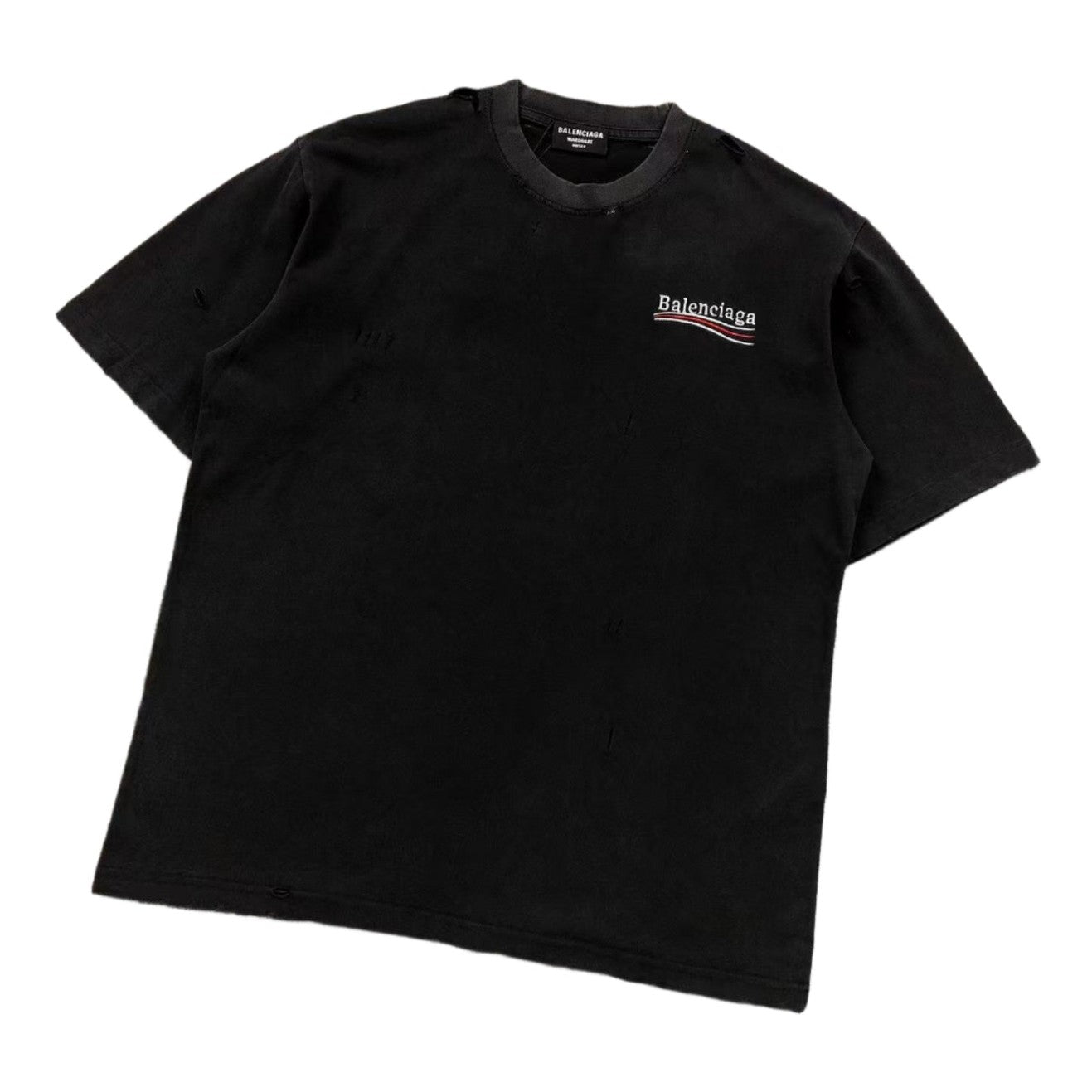 BALENCIAGA POLITICAL CAMPAIGN T - SHIRT BLACK - Sin Sity Reps