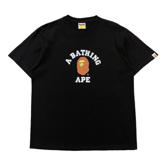 BAPE COLLEGE TEE BLACK - Sin Sity Reps