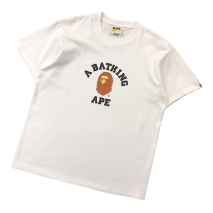 BAPE COLLEGE TEE WHITE - Sin Sity Reps