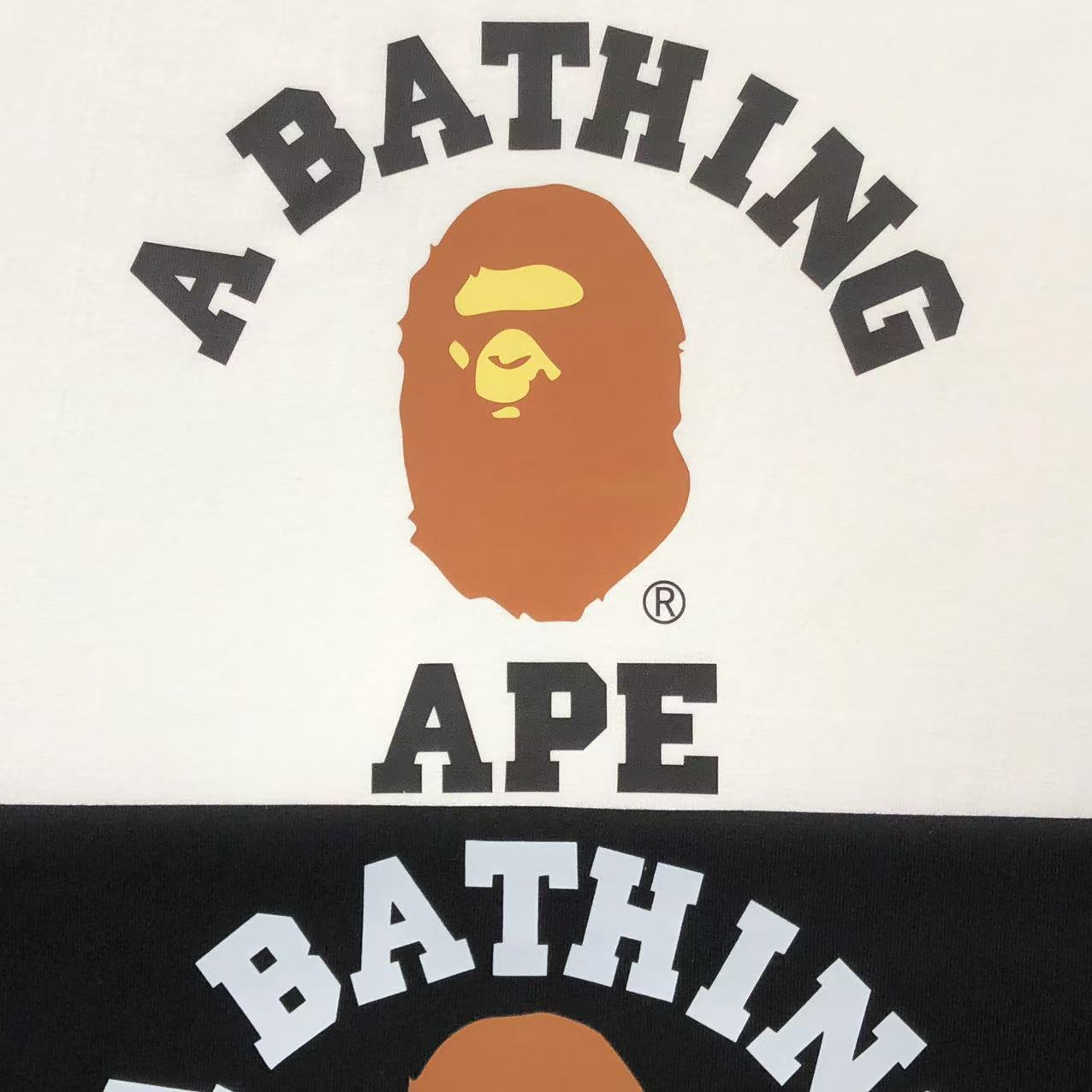 BAPE COLLEGE TEE WHITE - Sin Sity Reps