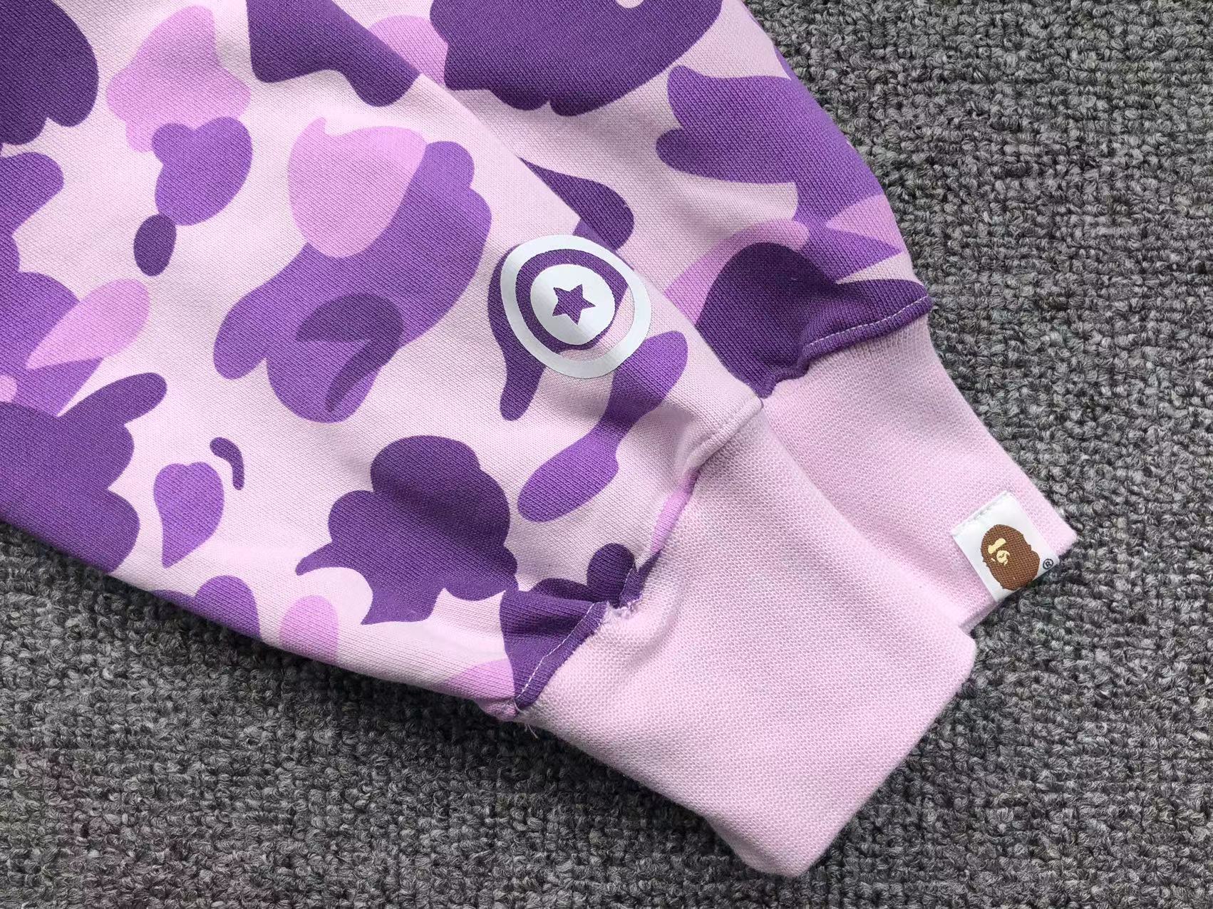 BAPE COLOR CAMO FULL ZIP HOODIE PURPLE - Sin Sity Reps