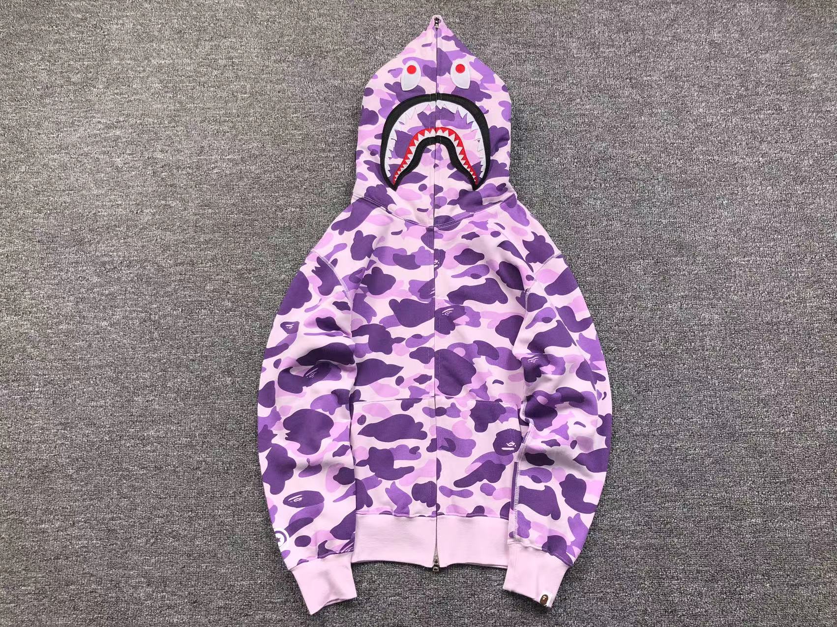 BAPE COLOR CAMO FULL ZIP HOODIE PURPLE - Sin Sity Reps