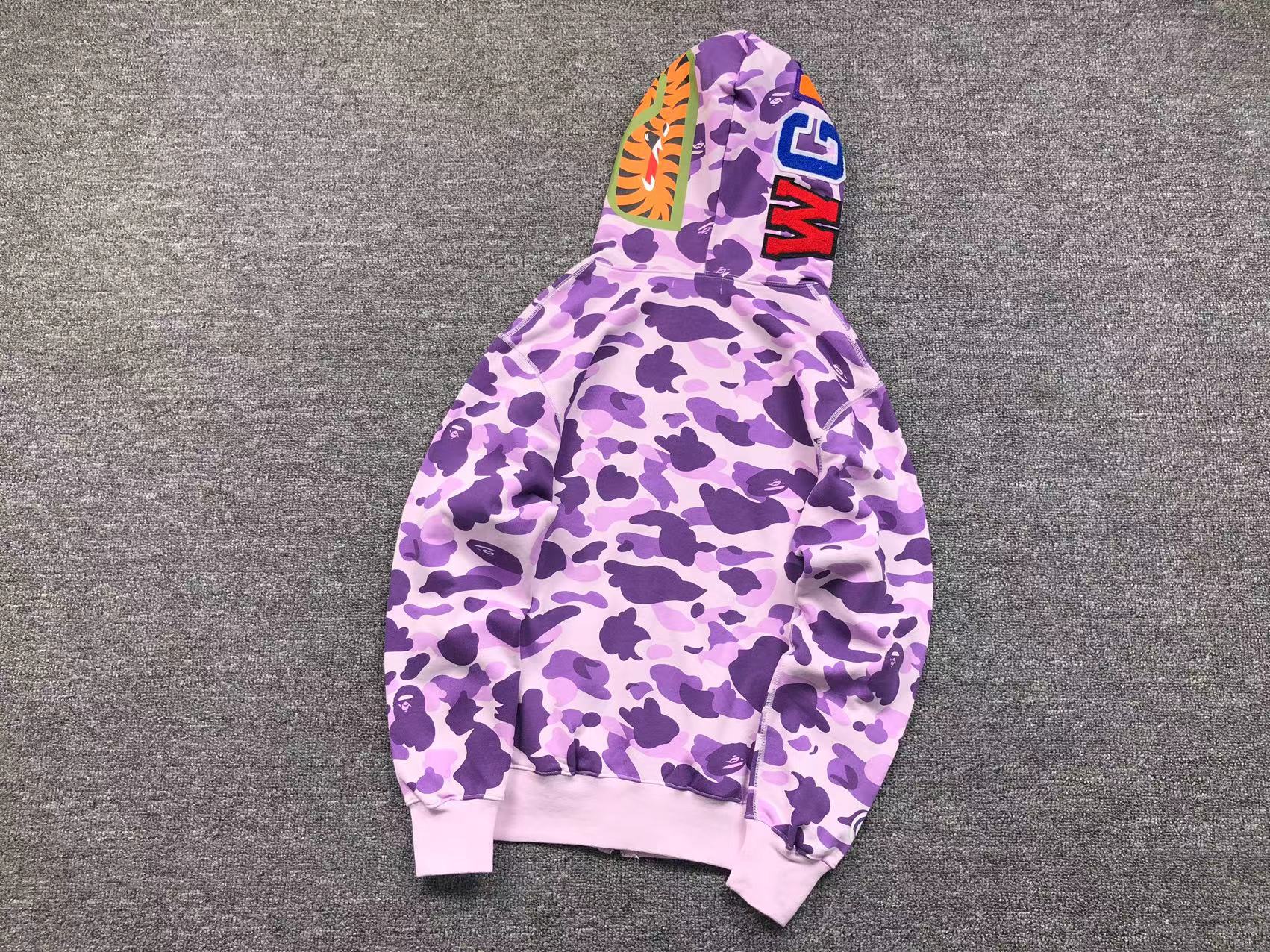 BAPE COLOR CAMO FULL ZIP HOODIE PURPLE - Sin Sity Reps