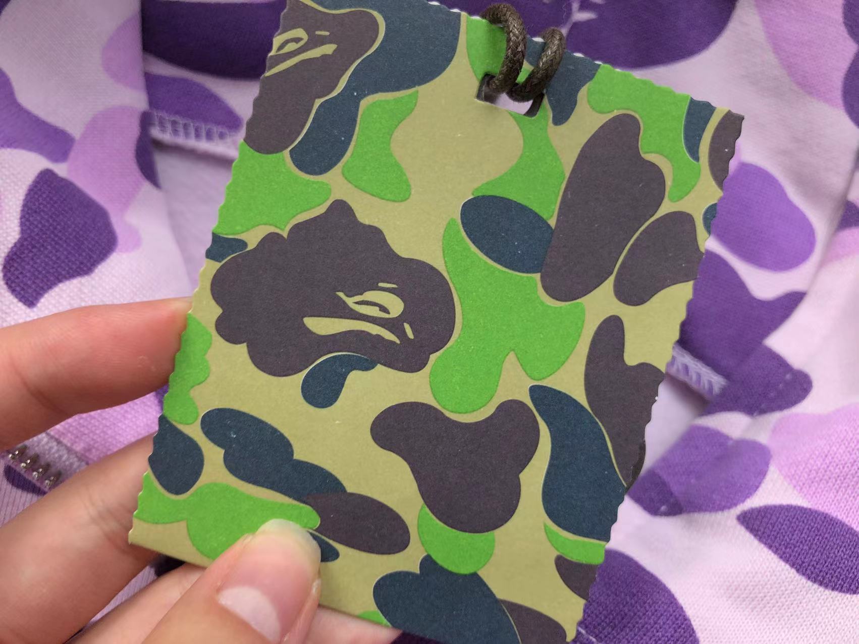 BAPE COLOR CAMO FULL ZIP HOODIE PURPLE - Sin Sity Reps