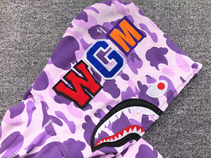 BAPE COLOR CAMO FULL ZIP HOODIE PURPLE - Sin Sity Reps