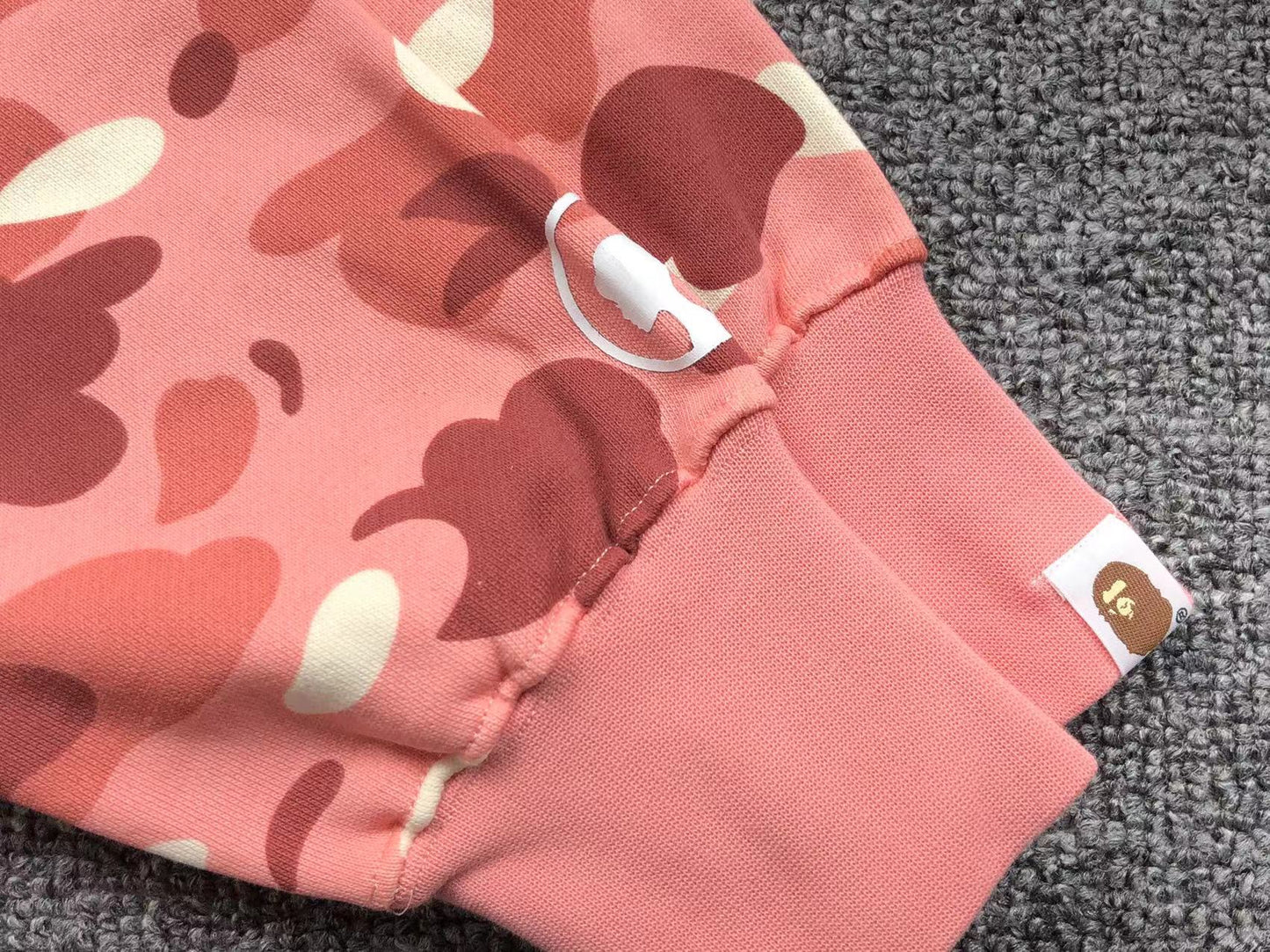 BAPE x BARBIE DOT CAMO SHARK FULL ZIP HOODIE PINK - Sin Sity Reps