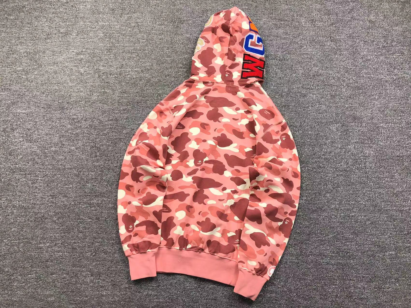 BAPE x BARBIE DOT CAMO SHARK FULL ZIP HOODIE PINK - Sin Sity Reps