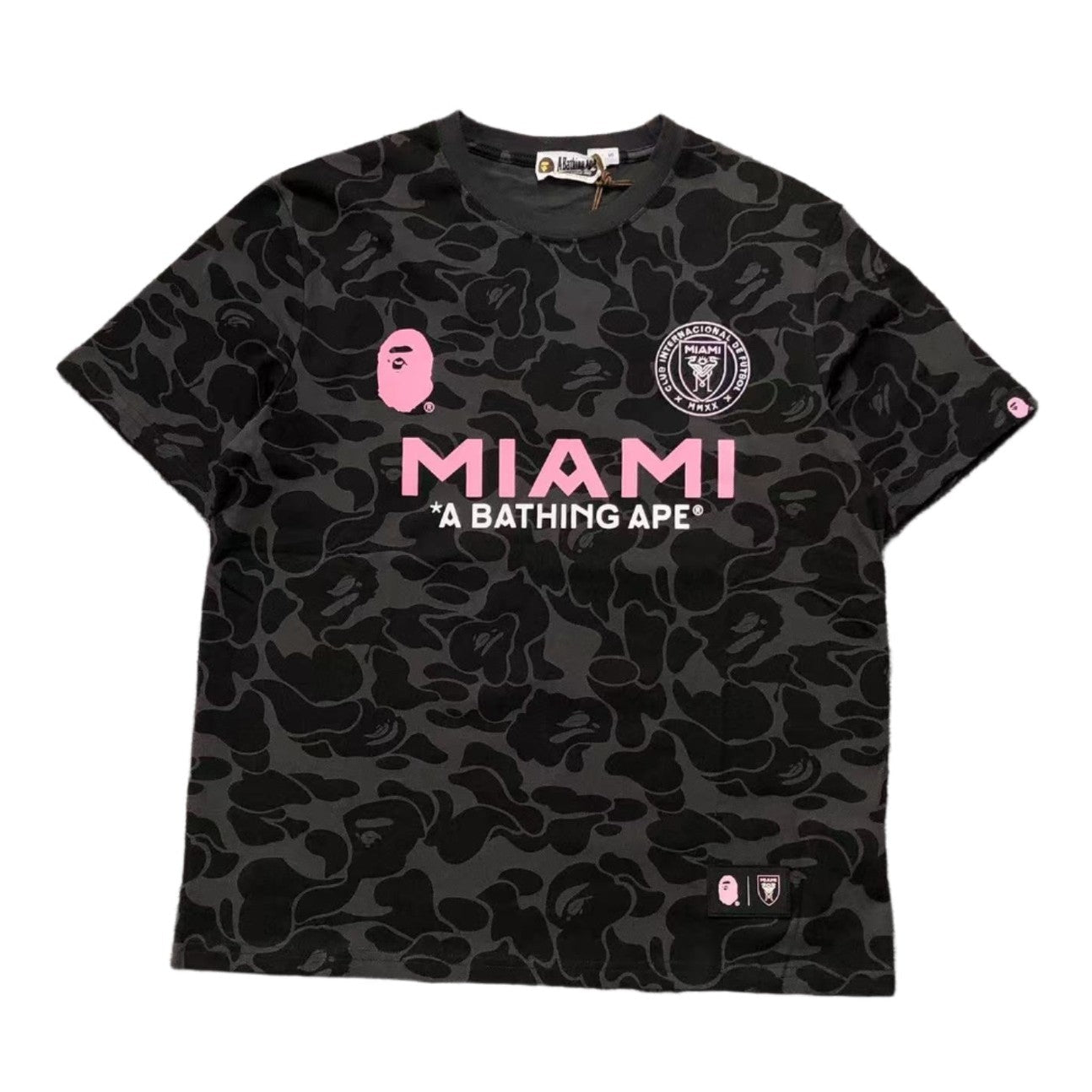 BAPE x INTER MIAMI FOOTBALL JERSEY BLACK - Sin Sity Reps