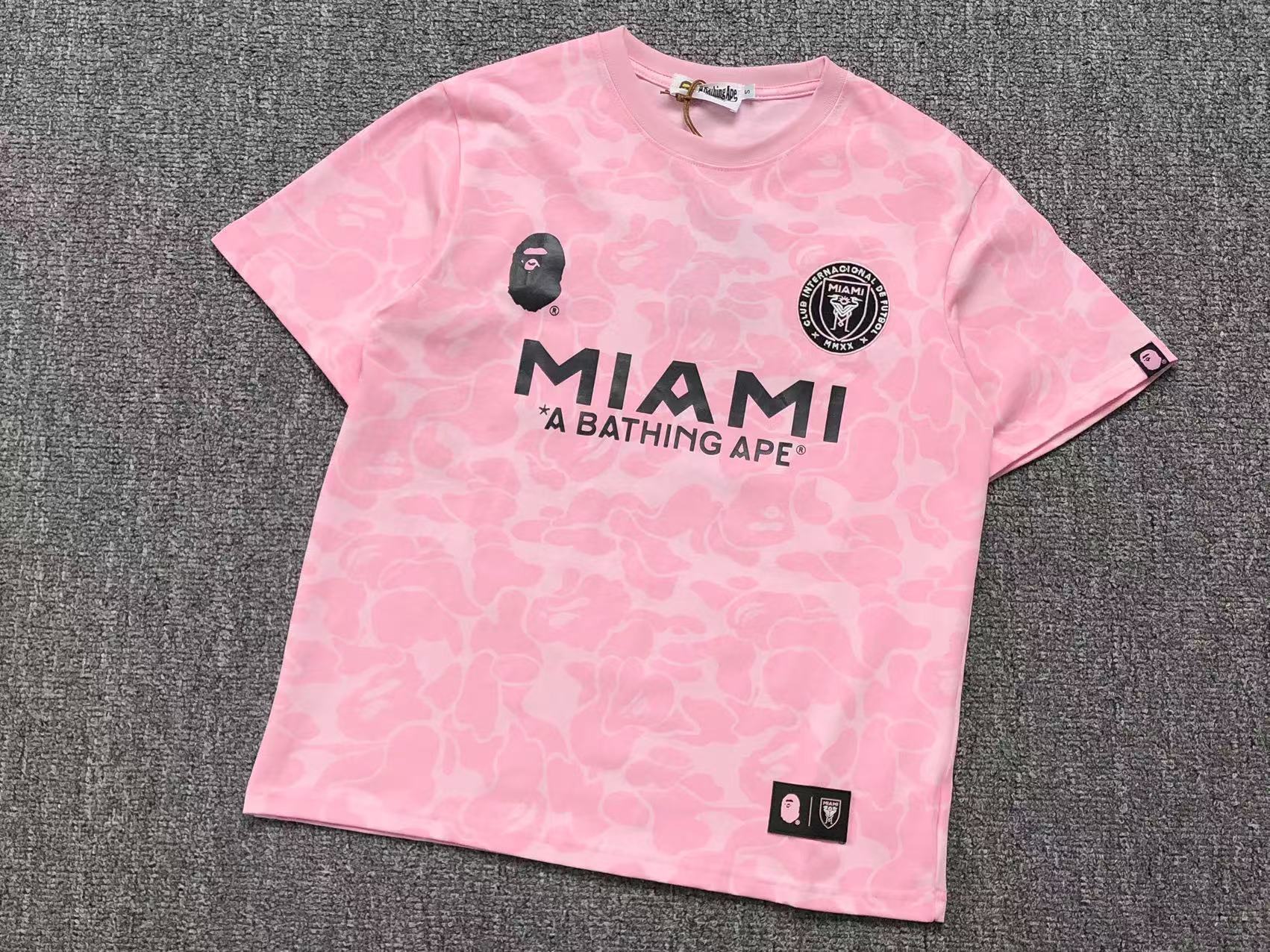 BAPE x INTER MIAMI FOOTBALL JERSEY PINK - Sin Sity Reps