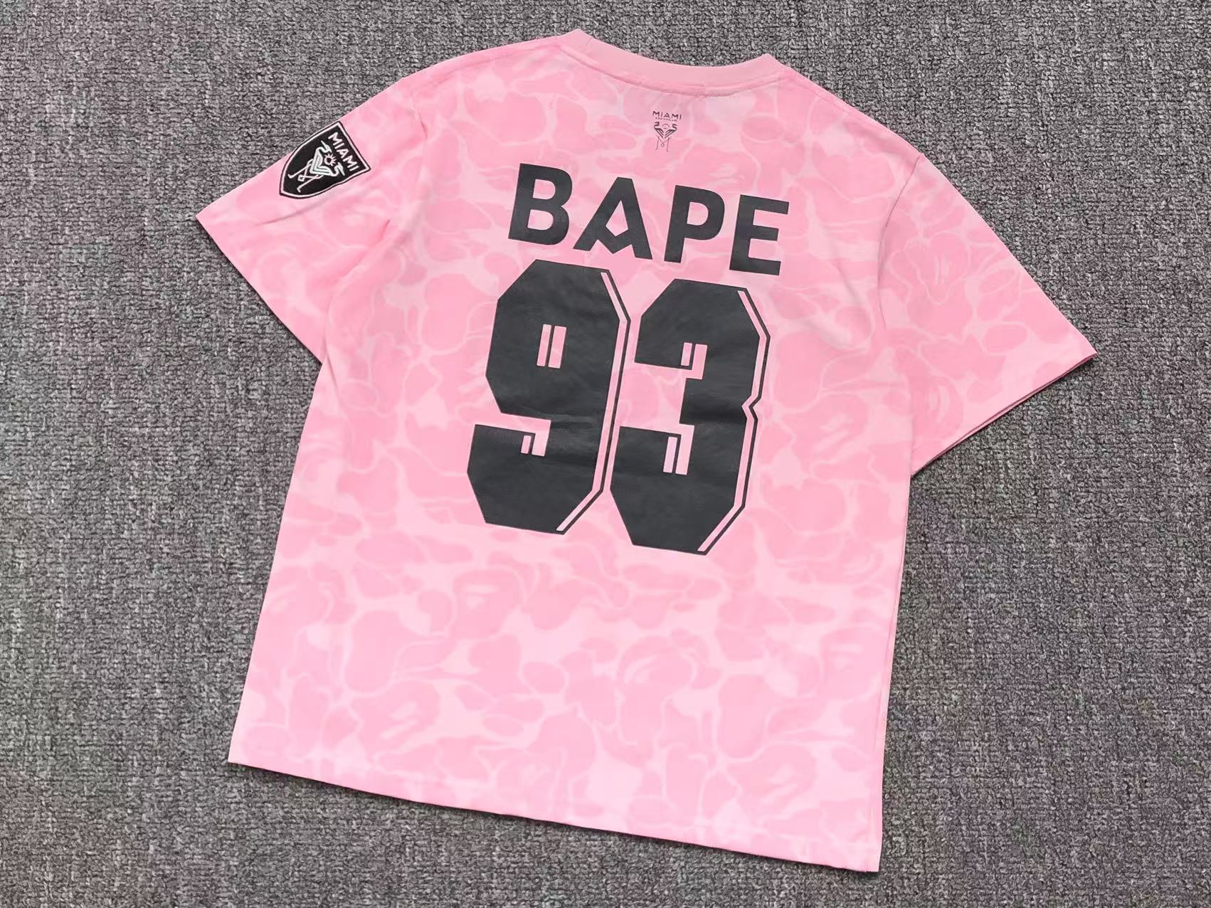 BAPE x INTER MIAMI FOOTBALL JERSEY PINK - Sin Sity Reps