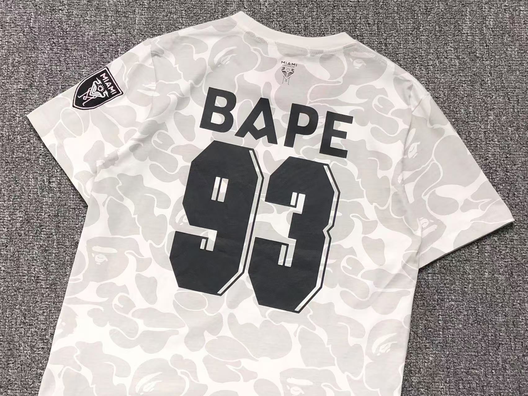 BAPE x INTER MIAMI FOOTBALL JERSEY WHITE - Sin Sity Reps