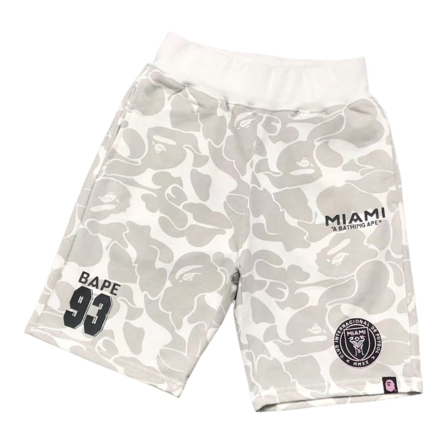 BAPE x INTER MIAMI SHORTS WHITE - Sin Sity Reps