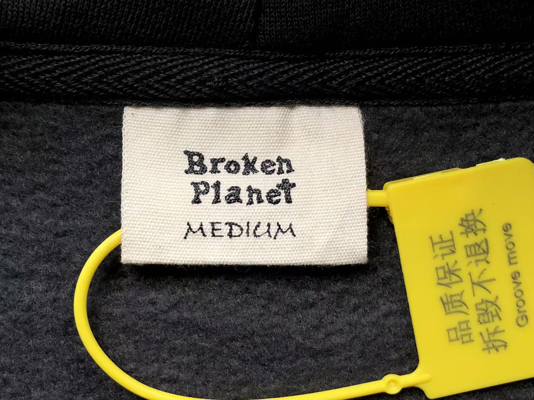 BROKEN PLANET DIFFERENT WORLDS HOODIE SLATE - Sin Sity Reps