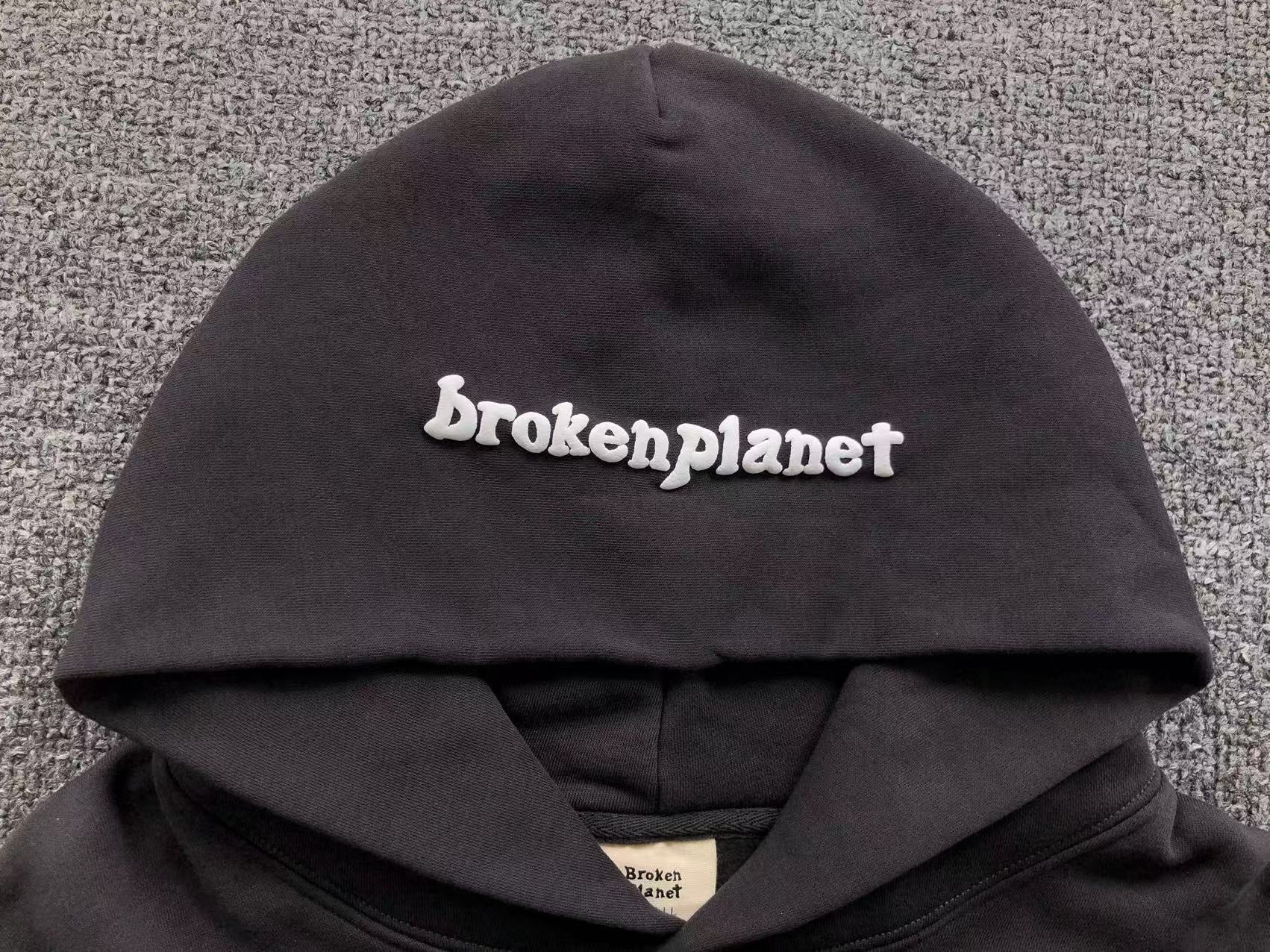 BROKEN PLANET FAR SIDE OF THE MOON HOODIE DARK GREY - Sin Sity Reps