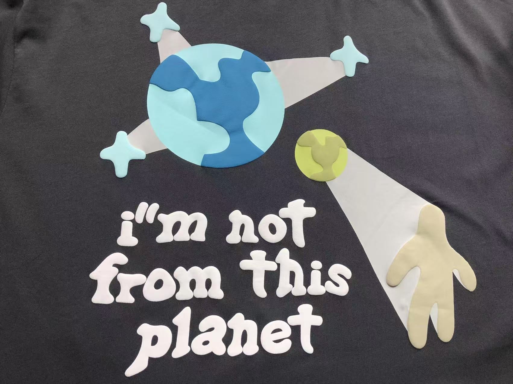 BROKEN PLANET I'M NOT FROM THIS PLANET T - SHIRT BLACK - Sin Sity Reps