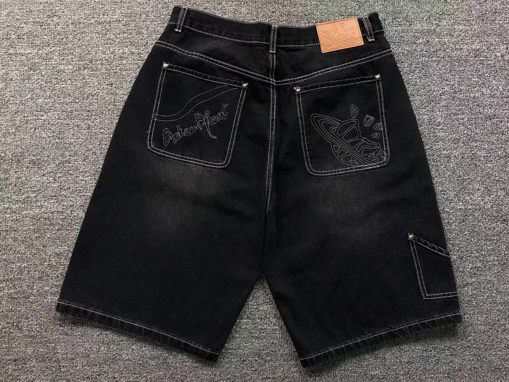 BROKEN PLANET JORTS BLACK - Sin Sity Reps