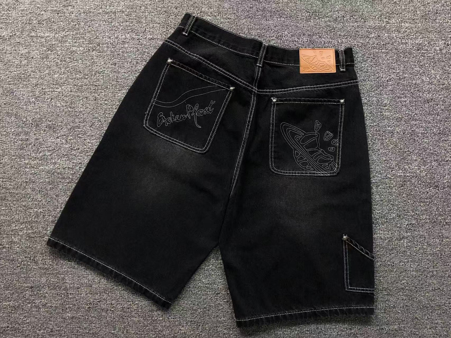 BROKEN PLANET JORTS BLACK - Sin Sity Reps