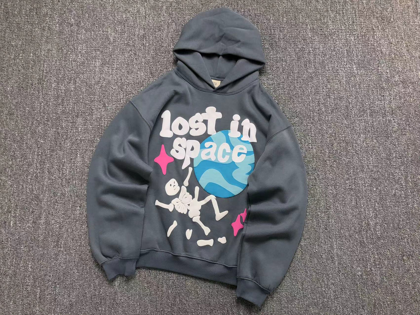 BROKEN PLANET LOST IN SPACE HOODIE DARK GREY - Sin Sity Reps